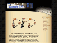Tablet Screenshot of gofarguitar.net